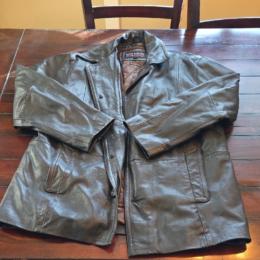 Wilsons Leather Men's Dark Gray Jacket